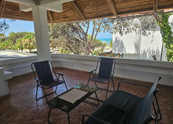 Beachfront Blue Wave In Private Qerret, Albania فيلة غوليم