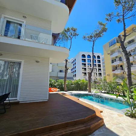 Beachfront Blue Wave Spa Villa With A Private Pool In Qerret, Albania *